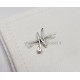 Obsigno cufflinks initial silver 925 & onyx  - letter L