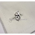 Obsigno cufflinks initial silver 925 & onyx  - letter S