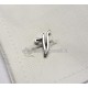 Obsigno cufflinks initial silver 925 & onyx  - letter U