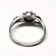 Ring daisies silver silver enamel HAND MADE ring * DA101 handmade