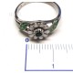 Ring daisies silver silver enamel HAND MADE ring * DA101 handmade