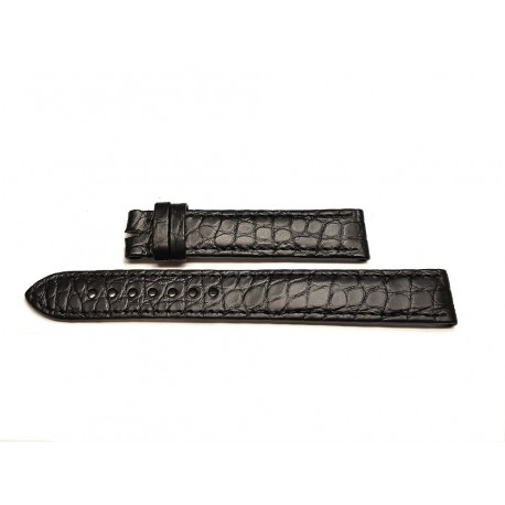 EBERHARD Black crocodile strap x 8 JOURS - 16.5mm ref. 614 ( per ref: 20017, 20022, 21017, 21022 )