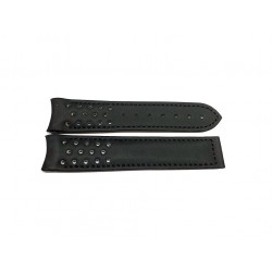 OMEGA Speedmaster RALLY Black leather strap 20mm 98000024 3840.50.31