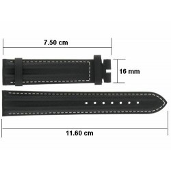 OMEGA Black strap 18mm 97691064 Speedmaster Reduced Racing Schumacher 3810, 3510.50.00