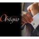 Obsigno cufflinks initial silver 925 & onyx  - letter A