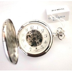 U-ANEMA Orologio tasca acciaio TC128 carica manuale