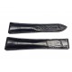 OMEGA Speedmaster RALLY Black leather strap 20mm ref. 98000024 - black sewing