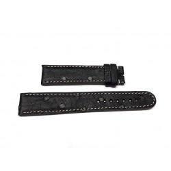 EBERHARD black leather strap 20mm AIGLON GRANDE TAILLE ref. 086 x 41030