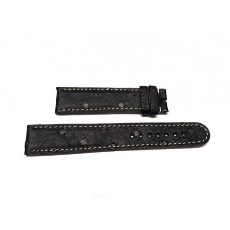 EBERHARD black leather strap 20mm AIGLON GRANDE TAILLE ref. 086 x 41030
