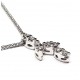 Necklace white gold ref. SXS with 10 diamonds ct. 0.20