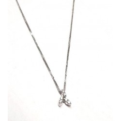 Necklace white gold ref. ECR (b) with 6 diamonds ct. 0.12