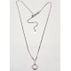 Necklace white gold ref. SXS with 10 diamonds ct. 0.20