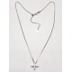 Collana in oro bianco ref. ETI con 8 diamanti ct. 0.16