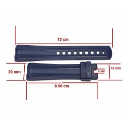 OMEGA blue Rubber strap 20mm 032CVZ010127 seamaster 42mm Master Co-Axial 210.22.42 CVZ010127