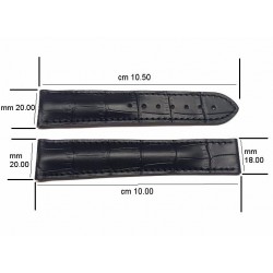 Cinturino nero MORELLATO for OMEGA Speedmaster 20mm (TOP QUALITY) 